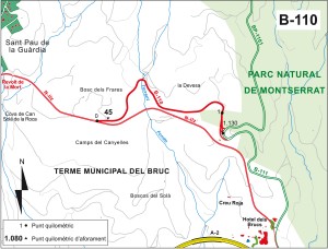 Montserrat sistema carreteres B 110
