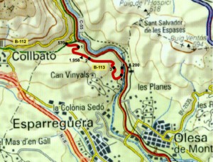 Montserrat sistema carreteres B 113