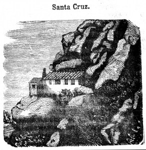 Ermita de la Santa Creu Tres dies en Montserrat 1858  retocada