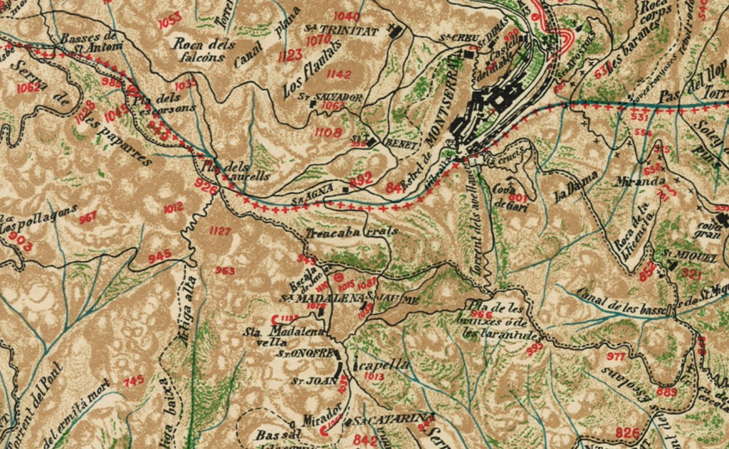 Mapa de Joan Cabeza edició 1909