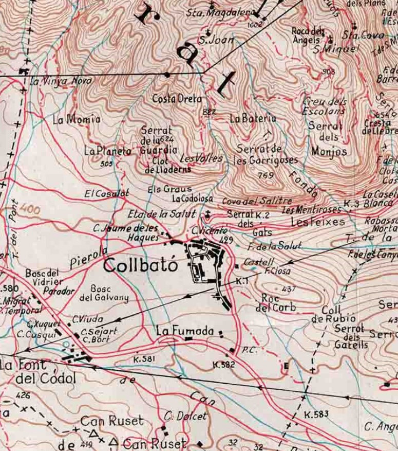 Torrent del Misser. Mapa editorial Alpina 1963